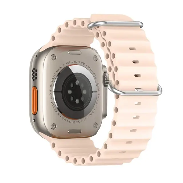 Ally Apple Watch 7-8 41mm 6-5-4 40mm Marine Silikon Kayış Kordon 3-2-1 38mm-(5775)