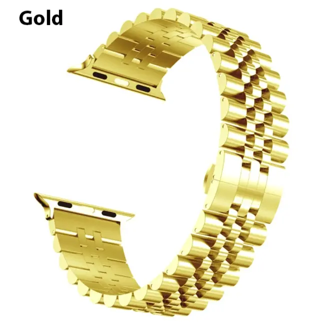 Ally Apple Watch 7-8 45mm 6-5-4 44mm Watch Ultra 49mm Kayış Kordon Paslanmaz Çelik 3-2-1 42mm-(5775)