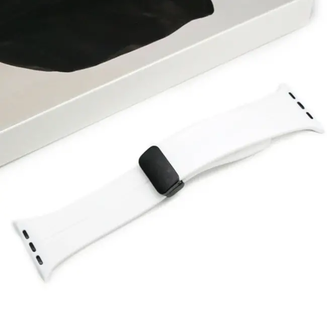 Ally Apple Watch 7-8 41mm 6-5-4 40mm Manyetik Uçlu Silikon Kayış Kordon 3-2-1 38mm-(5775)