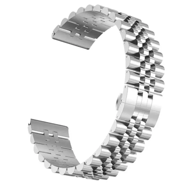 22MM Gear S3 Watch 4 -GT2 GT2E 46MM KayışKordon Seramik Paslanmaz Çelik-(5775)