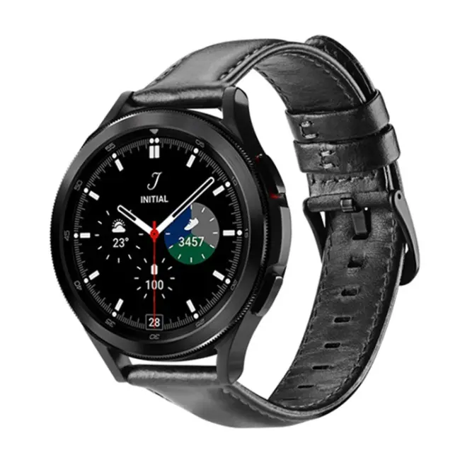 Dux Ducis SM Galaxy Watch 20MM-Huawei GT2-GT3 42MM-Magic 2 42MM için Business Deri Kayış Kordon-(5775)