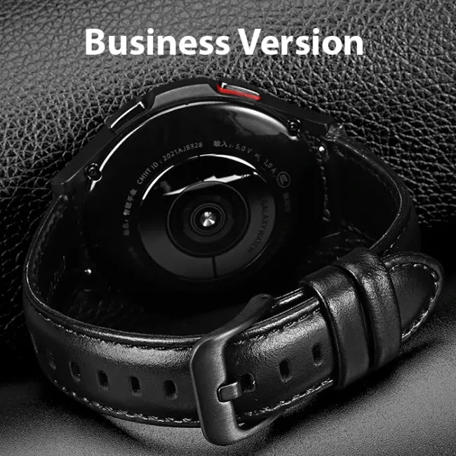 Dux Ducis SM Galaxy Watch 20MM-Huawei GT2-GT3 42MM-Magic 2 42MM için Business Deri Kayış Kordon-(5775)
