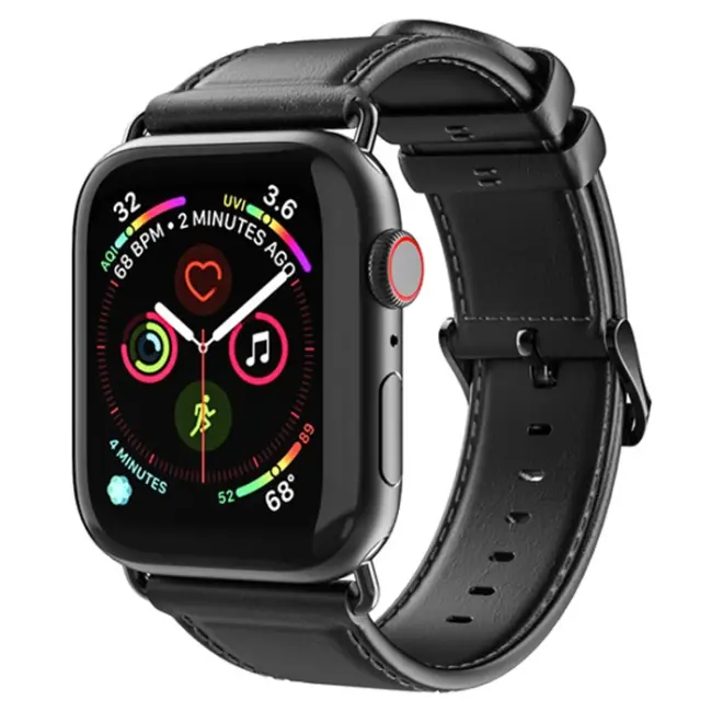 Dux Ducis Apple Watch 42/44/45MM için Business Deri Kayış Kordon-(5775)