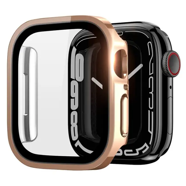 Dux Ducis Hamo Series Apple Watch 45mm için Hard PC Full Koruma Sert Armor Zırh Kılıf-(5775)