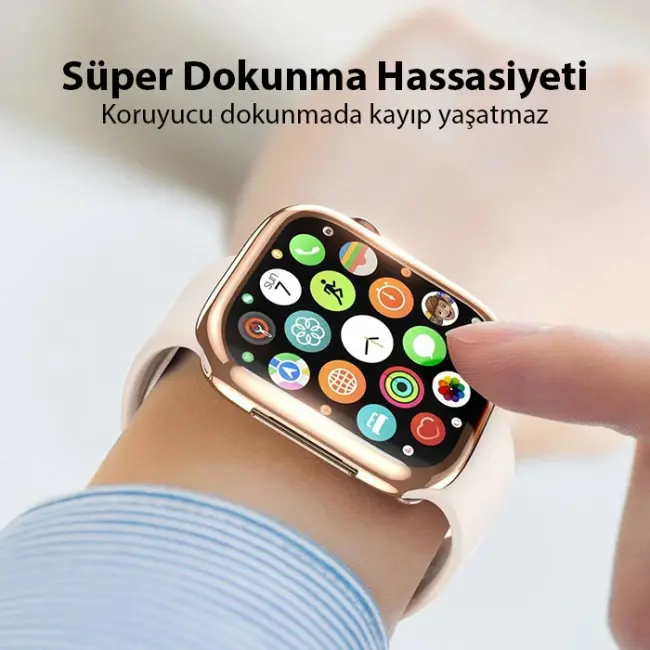 Dux Ducis Samo Series Apple Watch 45mm için Soft TPU Full Koruma Ultra İnce Silikon Kılıf-(5775)