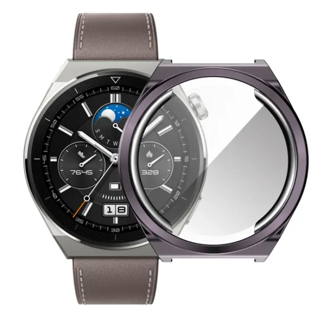 Ally Huaewei Watch GT 3 Pro 43mm Kılıf 360 Full Koruma Ultra İnce Silikon Kılıf-(5775)