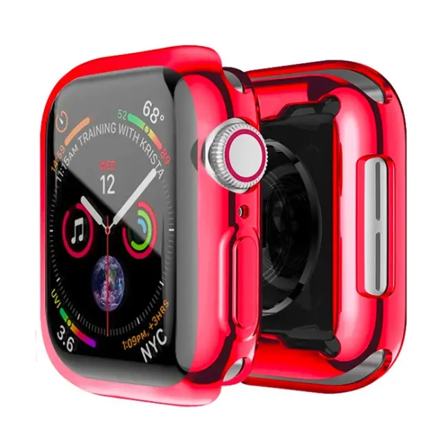 ALLY Apple Watch 7-8 45mm 360 Koruma Ultra Slim Silikon Kılıf-(5775)