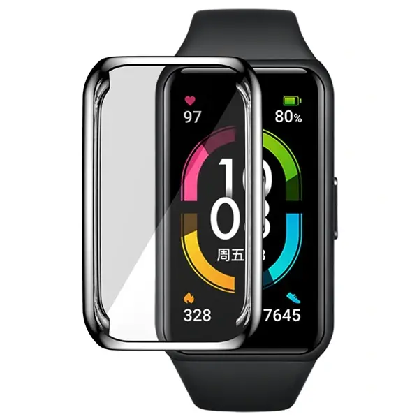Huawei Honor Band 6  360 Koruma Ultra İnce Silikon Kılıf-(5775)