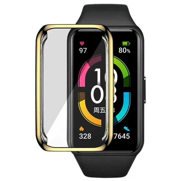 Huawei Honor Band 6  360 Koruma Ultra İnce Silikon Kılıf-(5775)