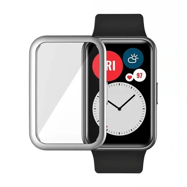 Ally Huawei Watch Fit 360 Koruma Ultra İnce Silikon Kılıf-(5775)