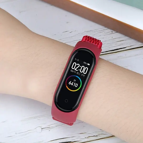 Xiaomi Mi Band 5-4-3  Nylon Kayış Kordon-(5775)