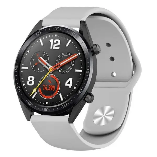 Ally 20MM Galaxy Watch 42MM/ Active 1-2/ S2 Classic Kayış Kordon Silikon-(5775)