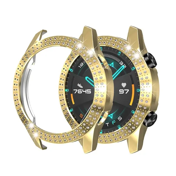 ALLY Huawei GT2 46mm Diamond Taş İşlemeli Bumper Kılıf-(5775)