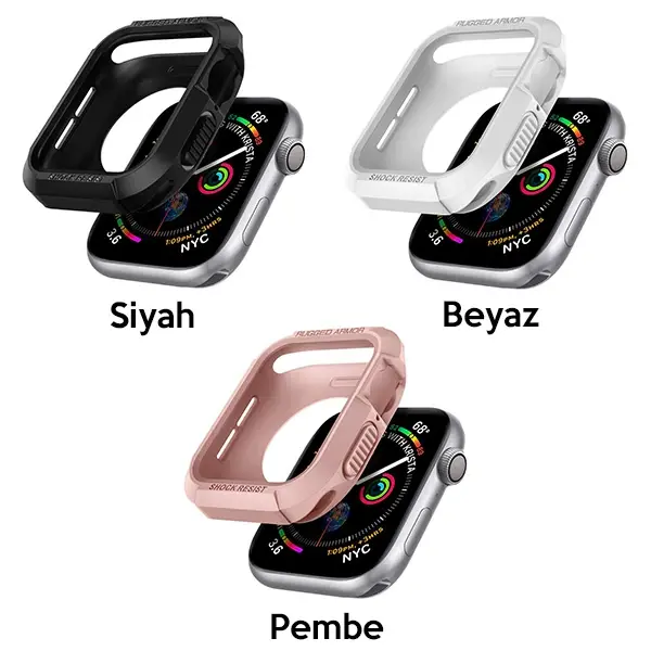 Ally Apple Watch 4-5 40MM Şok Darbe Onleyici Silikon Kılıf-(5775)