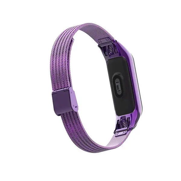 Lüx Xiaomi Mi Band 3 Akıllı Saat Çelik Toka Kayış Kordon-(5775)