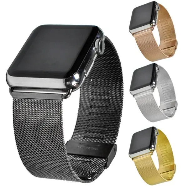 Ally Apple Watch Ultra 49mm 7-8 45mm 6-5-4 44mm Kayış Kordon Milano Metal Klasik 3-2-1 42mm-(5775)