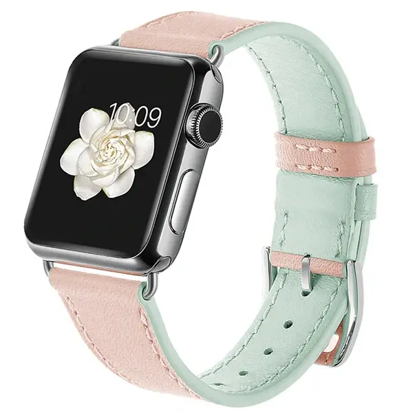 Ally Apple Watch Ultra 49mm 7-8 45mm 6-5-4 44mm Hakiki Deri Kayış Kordon 3-2-1 42mm-(5775)