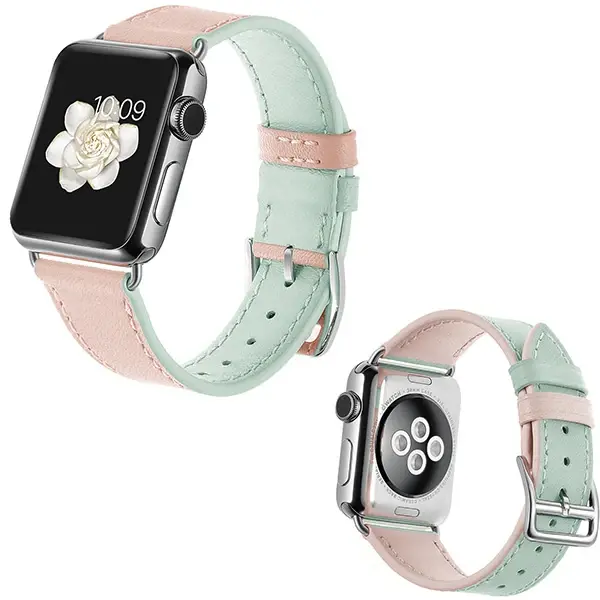 Ally Apple Watch Ultra 49mm 7-8 45mm 6-5-4 44mm Hakiki Deri Kayış Kordon 3-2-1 42mm-(5775)