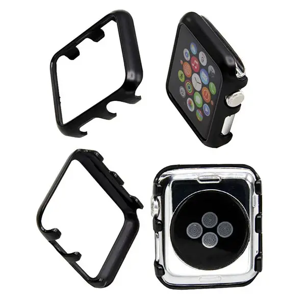 Ally Apple İwatch 2-3 38mm Lazer Kaplama Pc Kılıf-(5775)