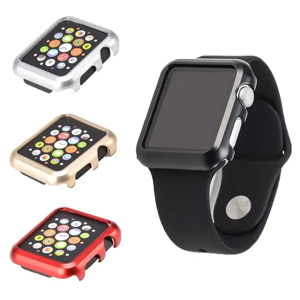 Ally Apple İwatch 2-3 38mm Lazer Kaplama Pc Kılıf-(5775)