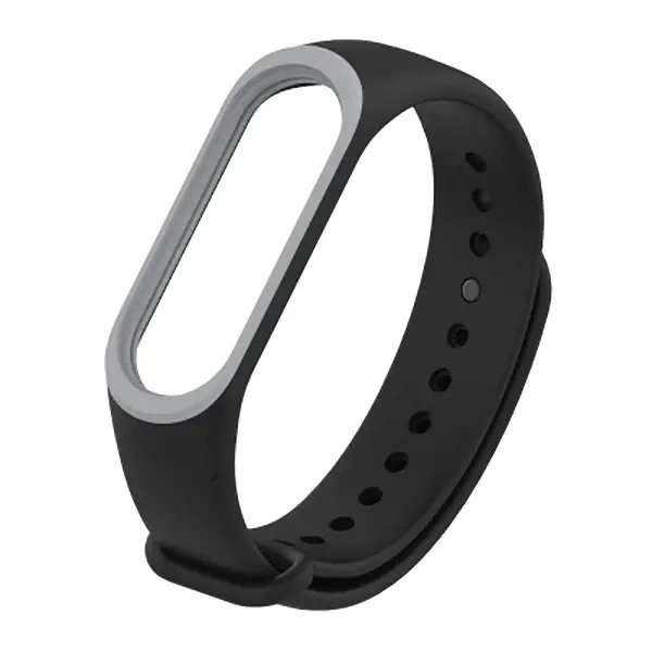 Mijobs Xiaomi Mi Band 3 Mi Band 4 Çift Renk  Silikon Kayış Kordon-(5775)