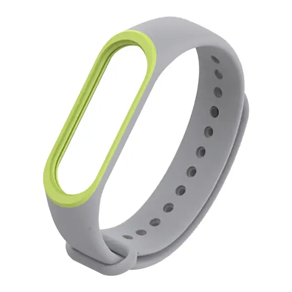 Mijobs Xiaomi Mi Band 3 Mi Band 4 Çift Renk  Silikon Kayış Kordon-(5775)