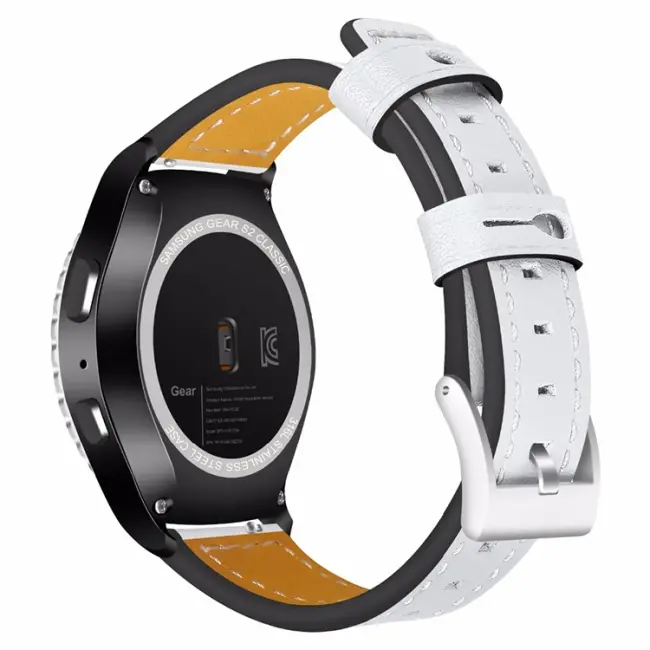 Ally Gear S3 Watch 4 46mm Classic Frontier Deri Dişli Kayış Kordon-(5775)