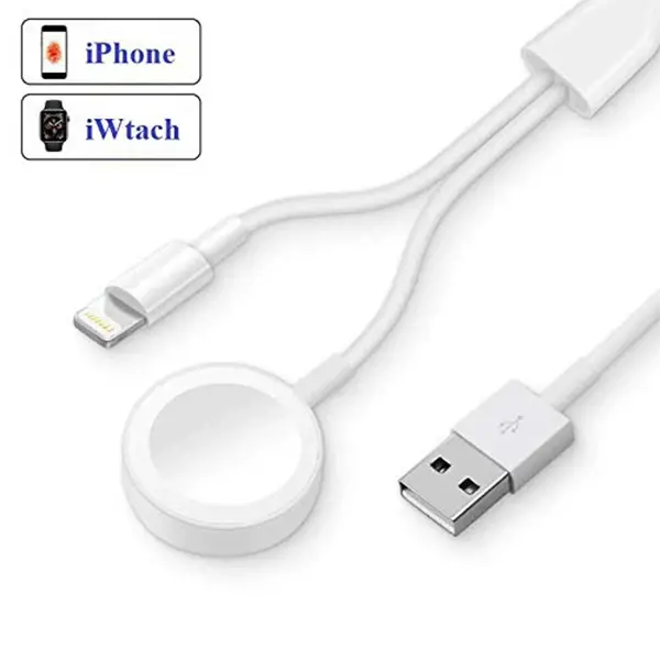 Ally 2in1 Apple Watch Şarj- İPhone Usb Şarj Kablosu-(5775)