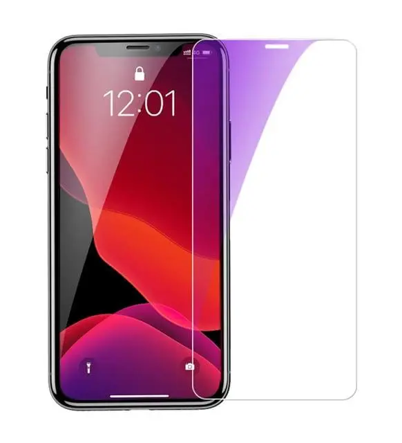 Baseus İphone 11 Pro/ X/Xs 0.15mm Tamperli Antiblue Cam Ekran Koruyucu-(5775)
