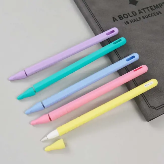 ALLY Apple Pencil 2 İçin Silikon Kılıf Koruyucu Kılıf-(5775)