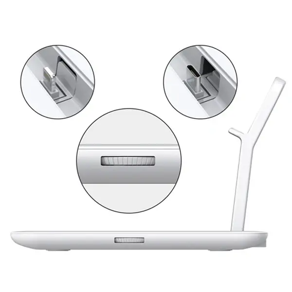 ALLY 4 in1 15W Kablosuz Hızlı Şarj Standı İPhone+İwatch+AirPods Pro Wireless-(5775)