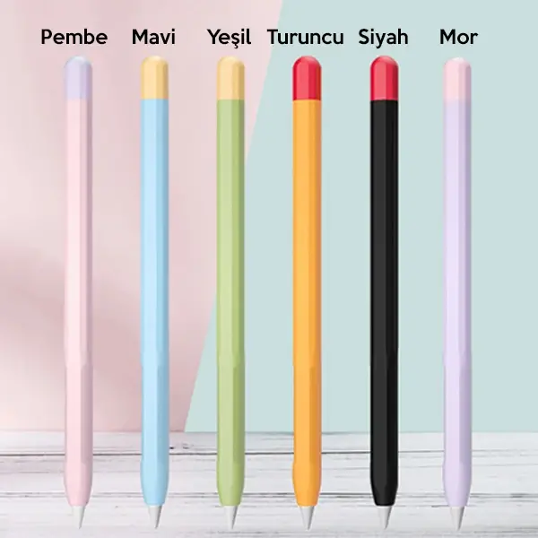 Ally Apple Pencil 2 İçin Koruyucu Kaymaz Silikon Kılıf-(5775)