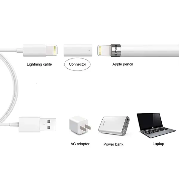 Ally Apple Pen Pencil Kalem Usb Şarj Cihazı Lightning Adaptörü-(5775)