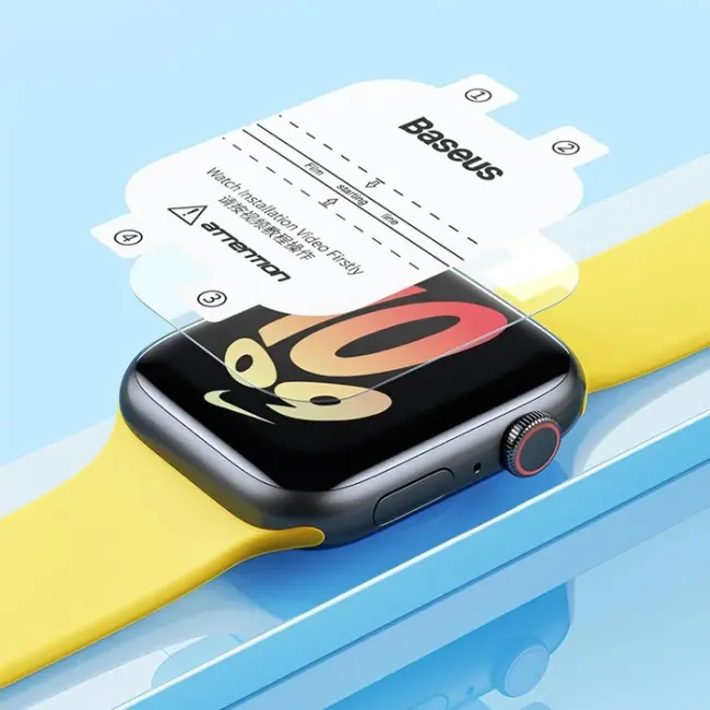 Baseus NanoCrystal Series Apple Watch 4/5/6/SE/SE 2 40mm Ekran Koruyucu 2 Adet-(5775)