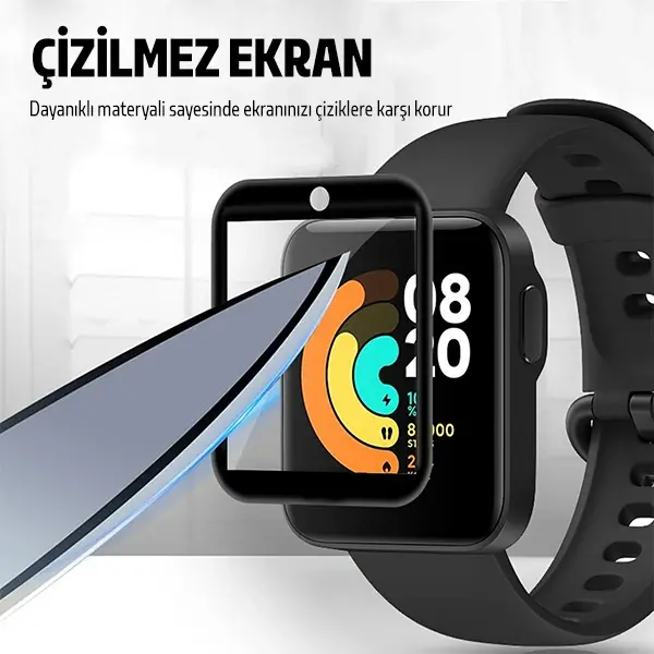 Xiaomi Mi Watch Lite 3D Full Kavisli PMMA Cam Ekran Koruyucu-(5775)