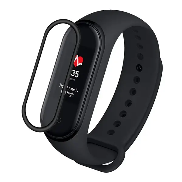 Xiaomi Mi Band 6-Mi Band 5 3D Kavisli Full Kaplama Koruyucu-(5775)