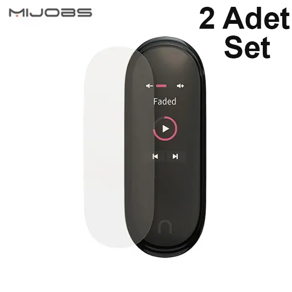 Mijobs Mi Band 5-4 Darbe Emici Ekran Koruyucu 2 Adet Set-(5775)