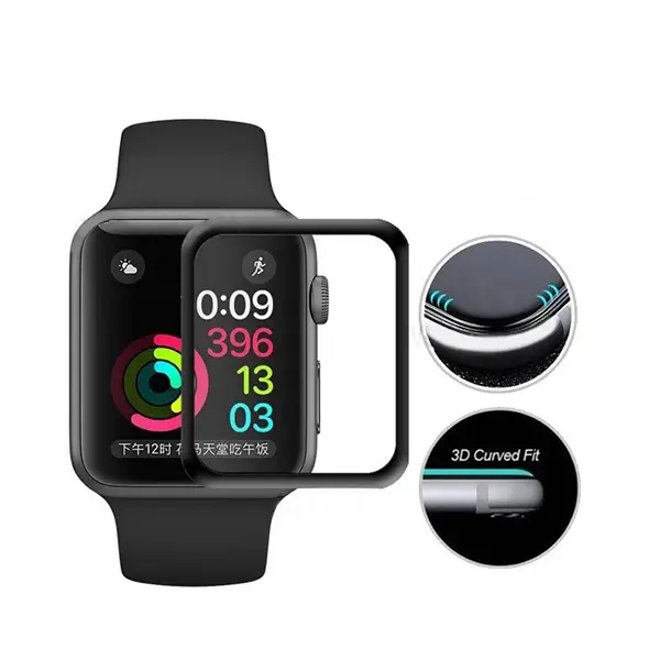 Ally Apple Watch 5-4 40mm 3D PMMA Kavisli Full Cam Ekran Koruyucu-(5775)