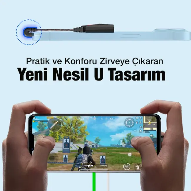 PLEXTONE GS1İP iPhone Mıknatıslı Lightning to Lightning Kulaklık + Hızlı Şarj Adaptörü-(5775)