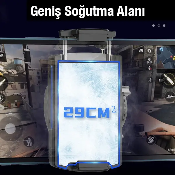 MEMO DL08 Yarı İletken Telefon Soğutma Fanı Radyatör Soğutucu-(5775)