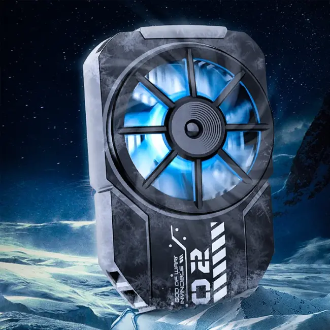 MEMO DL-A2 Cep Telefonu Soğutma Fanı Gamer Oyuncu Radyatör Soğutucu-(5775)