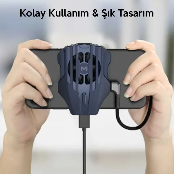 MEMO DL02  Telefonu Soğutma Fanı Radyatör (Type-C Kablo İle)-(5775)