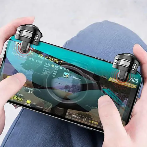 ALLY L1R1 Gamepad Oyun Ateşleyici Tetik- Level 3 Helmet PUBG Gadget-(5775)