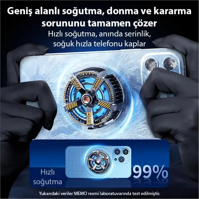 Memo CX-A3 Manyetik Cep Telefon Soğutma Fanı Radyatör Soğutucu-(5775)