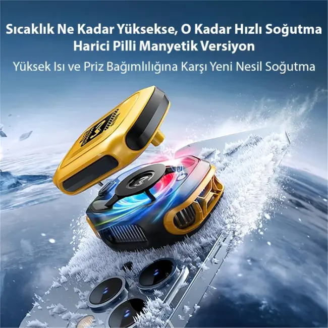 Memo CX12 Pro 2000Mah Bataryalı i Manyetik Cep Telefon Soğutma-(5775)