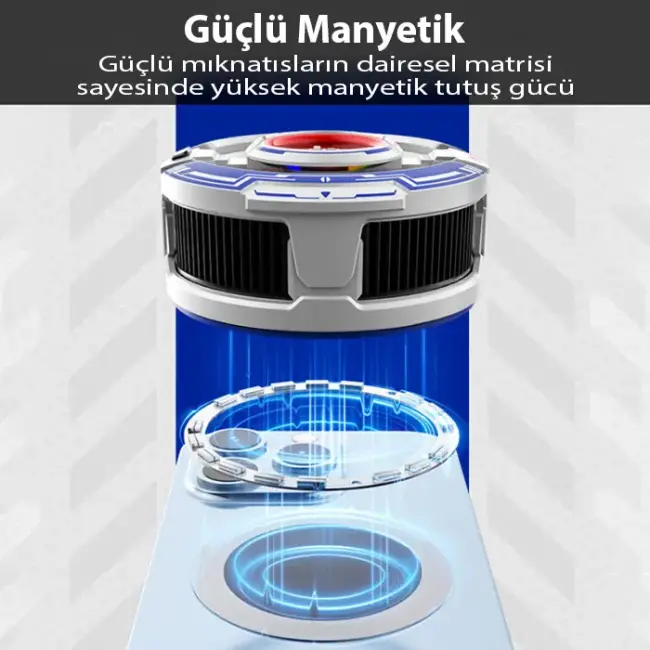 MEMO CX16 iOS Android Soğutucu 15W15W Manyetik RGB Telefon Soğutucu – Anında Hızlı Soğutma Sessiz Fan Tüm Akıllı Telefonlarla Uyumlu-(5775)