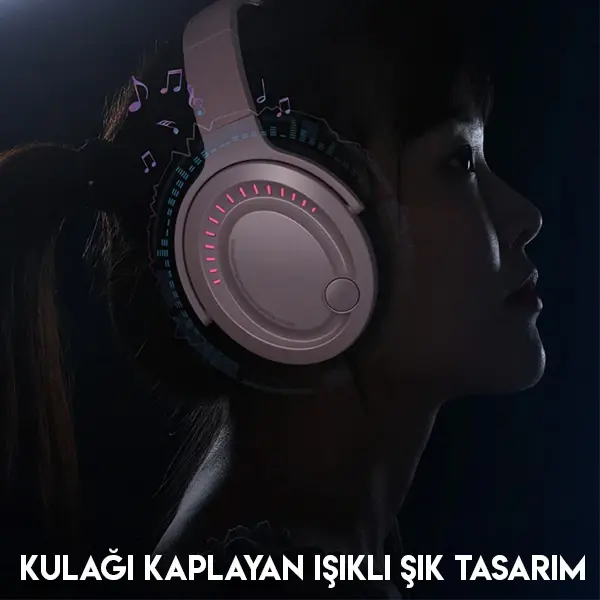 Baseus GAMO D05 Immersive Virtual 3D Işıklı pc Gaming Oyuncu Kulaklığı-(5775)