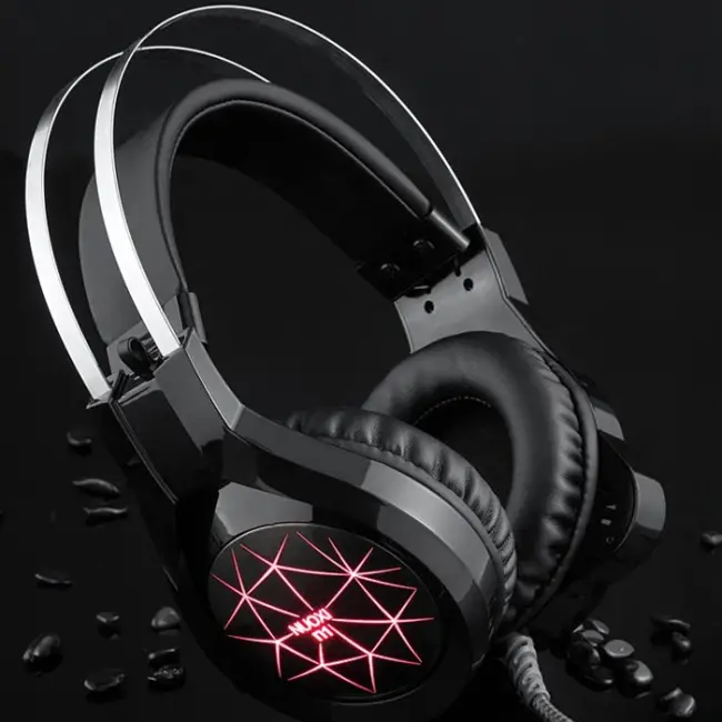 ALLY N1 RGB Gaming Kulaküstü Kablolu Oyuncu Kulaklığı Gürültü Engelleyici Kulaklık-(5775)