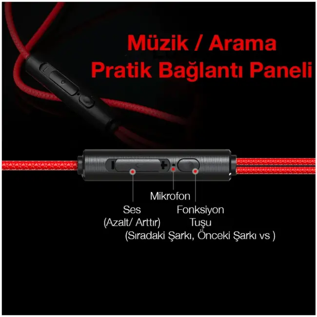 Xmowi VX2 Gaming 3.5MM Kulak İçi Mikrofonlu Oyuncu Kulaklığı Gurultu Engelleyici-(5775)