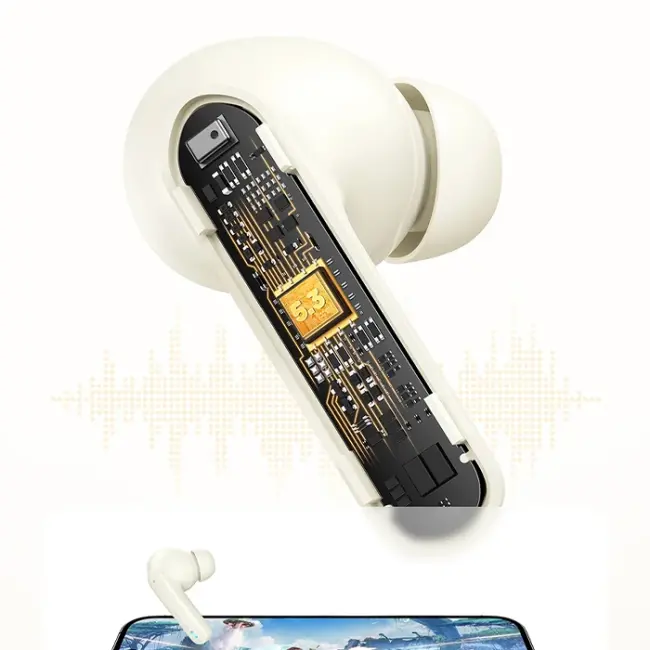 HOCO EQ6 Göstergeli TWS Bluetooth 5.3 Kablosuz Stereo Kulakiçi Kulaklık-(5775)